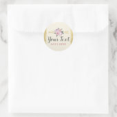 Rustige Bohemen pijlen Blush Pink Gold Boho Ronde Sticker (Tas)