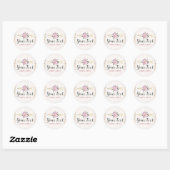 Rustige Bohemen pijlen Blush Pink Gold Boho Ronde Sticker (Vel)
