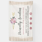 Rustige Bohemen pijlen Blush Pink Gold Boho Spandoek (Verticaal)
