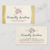 Rustige Bohemen pijlen Blush Pink Gold Boho Visitekaartje (Voorkant / Achterkant)