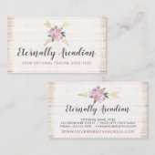 Rustige Bohemen pijlen Blush Pink Gold Boho Visitekaartje (Voorkant / Achterkant)
