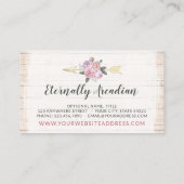 Rustige Bohemen pijlen Blush Pink Gold Boho Visitekaartje (Achterkant)