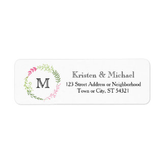 Rustige Bohemen Spring Foliage Wreath Wedding Etiket