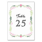 Rustige Bohemen Spring Foliage Wreath Wedding Kaart (Achterkant)