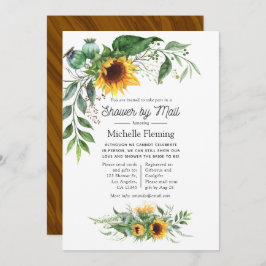 Rustige Bohemian Sunflower Shower per post Kaart