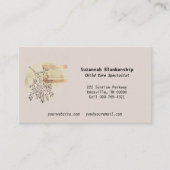 Rustige Boho Art Front Custom Photo Terug Visitekaartje (Voorkant)