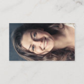 Rustige Boho Art Front Custom Photo Terug Visitekaartje (Achterkant)