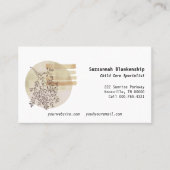 Rustige Boho Art Front Custom Photo Terug Visitekaartje (Voorkant)