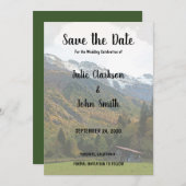 Rustige Bondbruiloft bespaart de datum Save The Date (Voorkant / Achterkant)