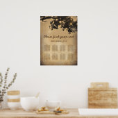 Rustige Boom - 8 Tafel - weddenschapenkaart Poster (Keuken)