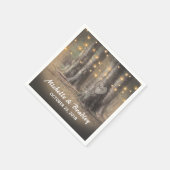 Rustige Boom- en tekenlucifers Servet (Hoek)