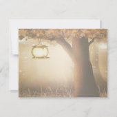 Rustige Boom repetitief Dinner Kaart (Achterkant)