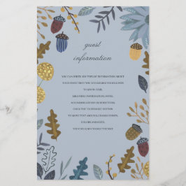 Rustige boombladeren vallen gastinformatie