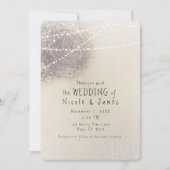 Rustige boomschors Land Barn Minimal Wedding Kaart (Voorkant)