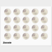 Rustige boomschors Land Barn Minimal Wedding Ronde Sticker (Vel)