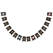 Rustige Boots of bows Gender onthulling Baby showe Vlaggetjes (Alle)