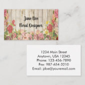 Rustige borden en Rozen Visitekaartje (Voorkant / Achterkant)
