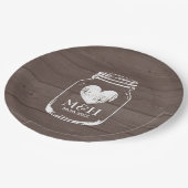 Rustige borden van de kerkmoeraspartij papieren bordje (Gekanteld)