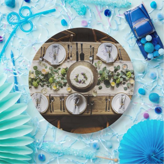 Rustige Borden voor wegwerppapier van een feestdag Papieren Bordje (Feest)