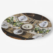 Rustige Borden voor wegwerppapier van een feestdag Papieren Bordje (Gekanteld)