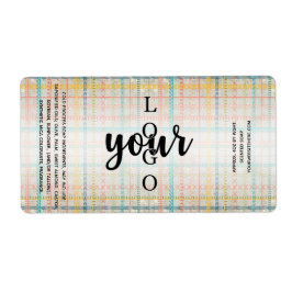 Rustige borduurwerk - Sjabloon zeep - label