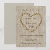 Rustige, borrelhartretatie-uitnodiging kaart (Voorkant / Achterkant)