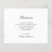 rustige borstel dank u de kaart van het afstuderen (Achterkant)