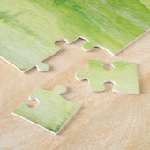 Rustige Bos Herten Watercolor Kunst Legpuzzel (Zijkant)