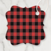 Rustige bosbok Pset Lumberjack Boys 2e verjaardag Bedankjes Labels (Achterkant)