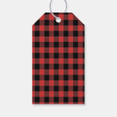 Rustige bosbok Pset Lumberjack Boys 2e verjaardag Cadeaulabel (Achterkant)