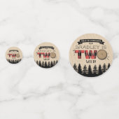 Rustige bosbok Pset Lumberjack Boys 2e verjaardag Confetti (Voorkanten)