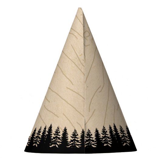 Rustige bosbok Pset Lumberjack Boys 2e verjaardag Feesthoedjes (Achterkant)