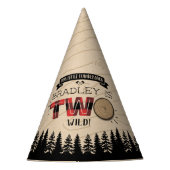 Rustige bosbok Pset Lumberjack Boys 2e verjaardag Feesthoedjes (Voorkant)