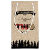 Rustige bosbok Pset Lumberjack Boys 2e verjaardag Klein Cadeauzakje (Achterkant)