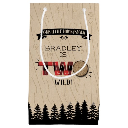 Rustige bosbok Pset Lumberjack Boys 2e verjaardag Klein Cadeauzakje (Voorkant)