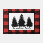 Rustige bosbomen en buffelstaafjes deurmat (Voorkant)