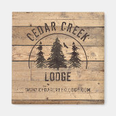 Rustige bosbomen Vacation Rental Promotion Magneet (Voorkant)