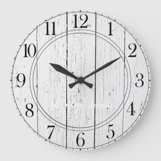 Rustige bosboom — verhard houtavontuur grote klok (Voorkant)