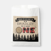 Rustige bosbots met gedepelde hefbokken 1e verjaar bedankzakje (Voorkant)