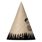 Rustige bosbots met gedepelde hefbokken 1e verjaar feesthoedjes (Links)