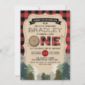 Rustige bosbots met gedepelde hefbokken 1e verjaar kaart (Voorkant)