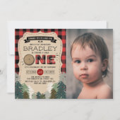 Rustige bosbots met gedepelde hefbokken 1e verjaar kaart (Voorkant)