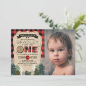 Rustige bosbots met gedepelde hefbokken 1e verjaar kaart (Staand voorkant)