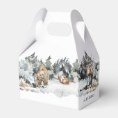 Rustige bosdierbossen bedankdoosjes (Achterkant)