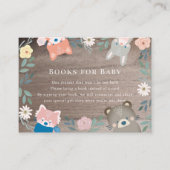 Rustige bosgebieden roze boerenaanvraag informatiekaartje (Voorkant)