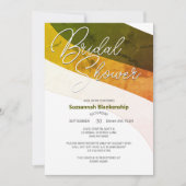 Rustige bosgroene goudbraam horizontale streams kaart (Voorkant)