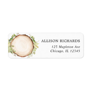 Rustige bosgrond buitenshuis houtspaanders bruilof etiket