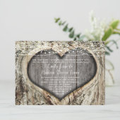 Rustige boshartknoop in het boomhuwelijk kaart (Staand voorkant)