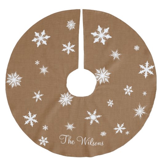 Rustige bosjes kerstboom rok (Voorkant)