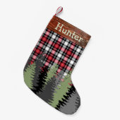 Rustige Bossen bos geplakt Kleine Kerstsok (Voorkant (Hangend))